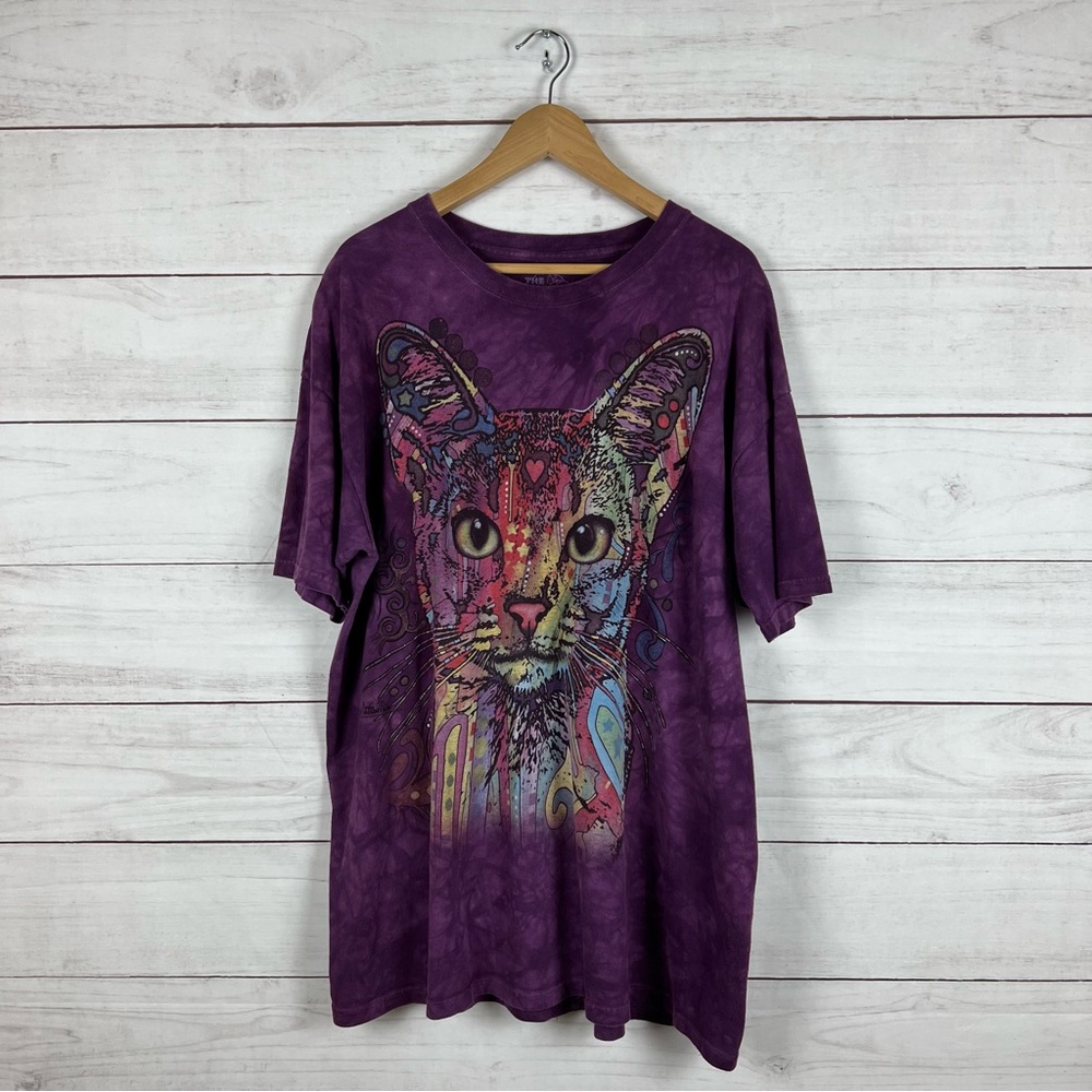 The Mountain Cat Dean Russo Art 2013 Tie Dye T-Shirt XXL